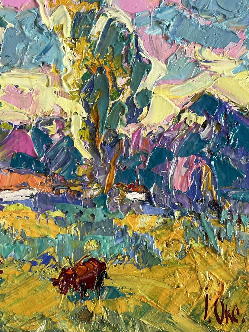 Oil painting Edge of the Village Oksana Ivanyuk - 10