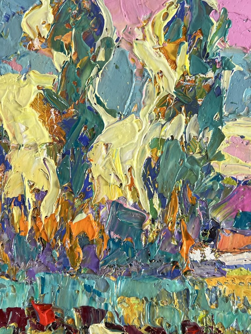 Oil painting Edge of the Village Oksana Ivanyuk - 4