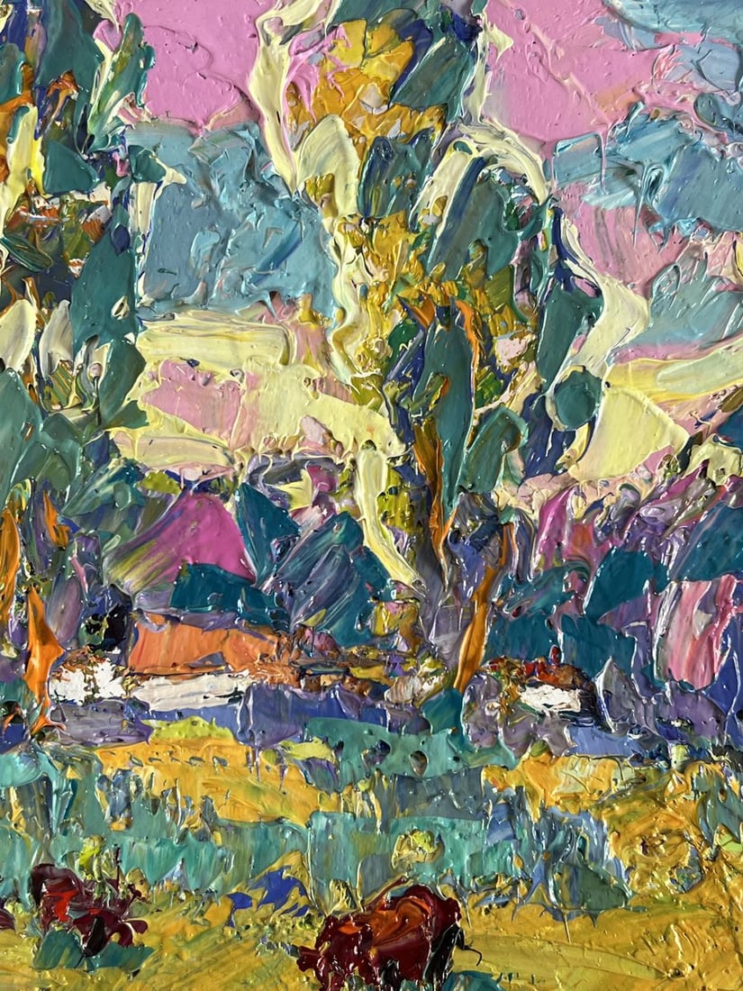 Oil painting Edge of the Village Oksana Ivanyuk - 8