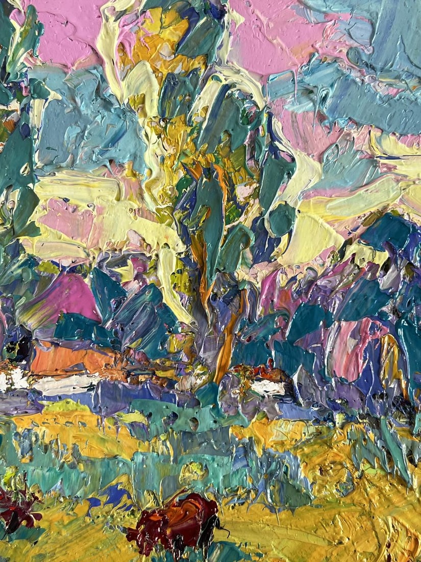 Oil painting Edge of the Village Oksana Ivanyuk - 9