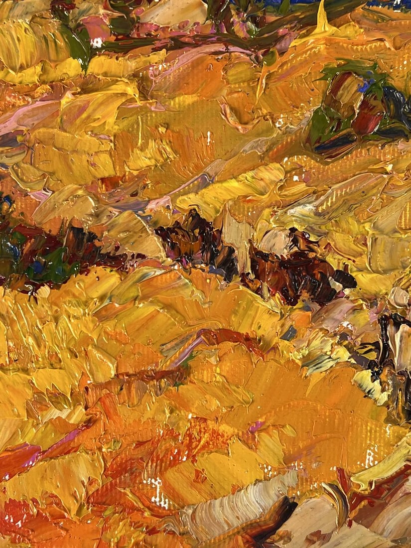 Oil painting Crimson sunset over the field Oleksiy Ivanyuk - 5