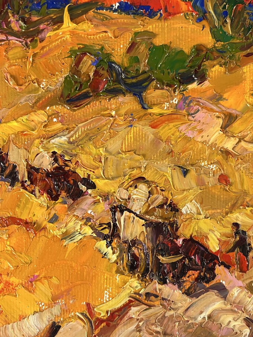 Oil painting Crimson sunset over the field Oleksiy Ivanyuk - 8