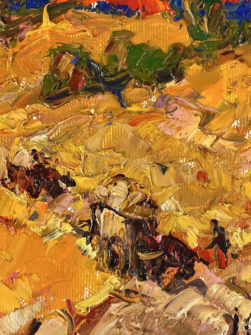 Oil painting Crimson sunset over the field Oleksiy Ivanyuk - 9