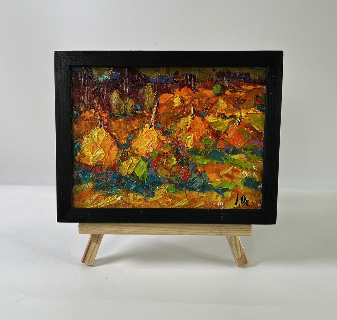 Oil painting Evening in the fields Oleksiy Ivanyuk: NoAAA5903*** ABOUT THIS PAINTING **** TITLE: "Evening in the fields"* ARTISTS: Oleksiy Ivanyuk* SIZE: 15x20 cm/5.90x7.87 inches'* MEDIUM: oil, canvas* HAND PAINTED: Original painting from our collecti