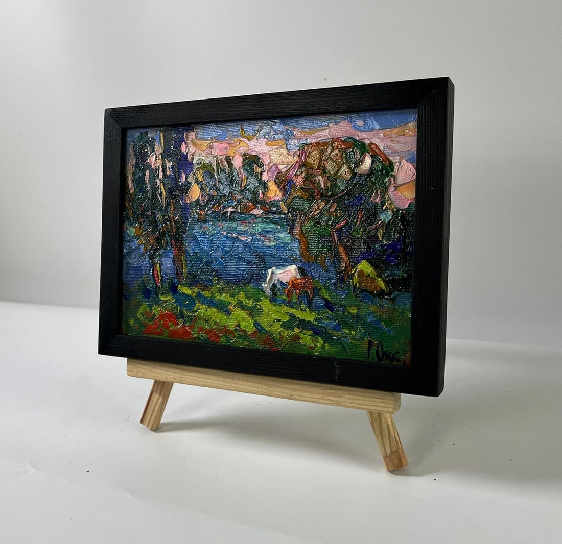 Oil painting Morning nature Oksana Ivanyuk - 2
