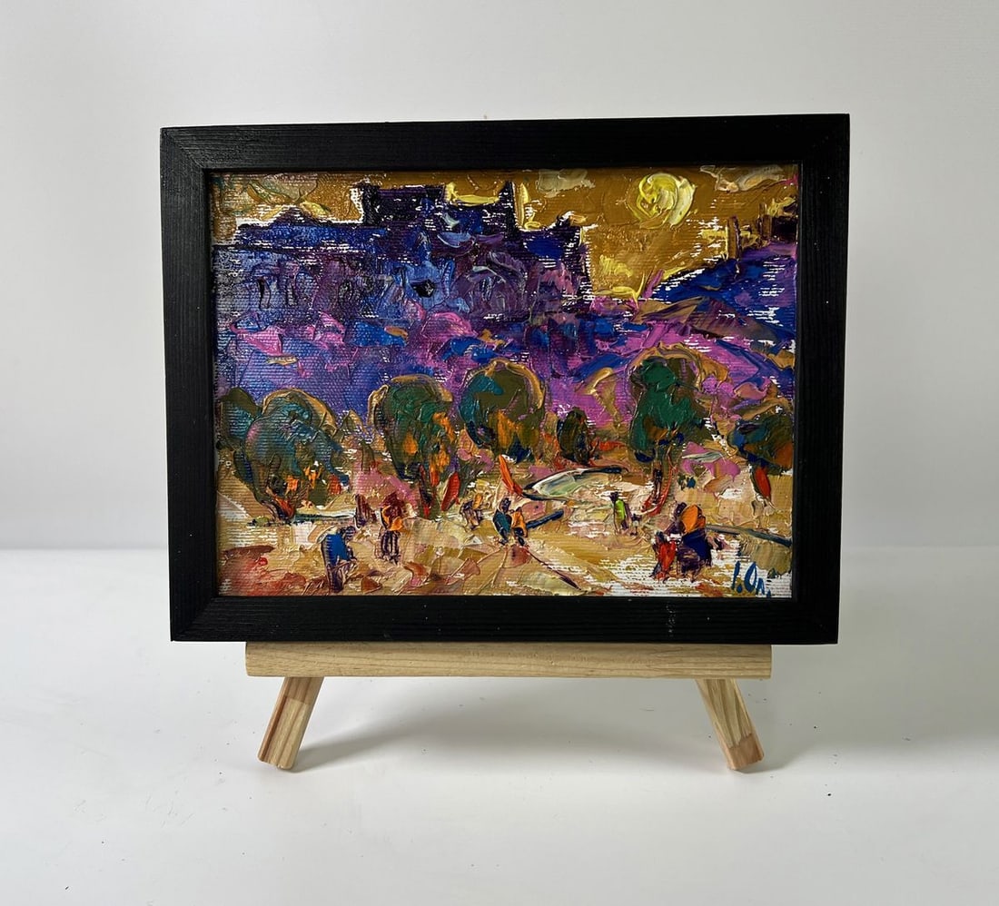 Oil painting Evening city park Oleksiy Ivanyuk: NoAAA5926*** ABOUT THIS PAINTING **** TITLE: "Evening city park"* ARTISTS: Oleksiy Ivanyuk* SIZE: 15x20 cm/5.90x7.87 inches'* MEDIUM: oil, canvas* HAND PAINTED: Original painting from our collection* 