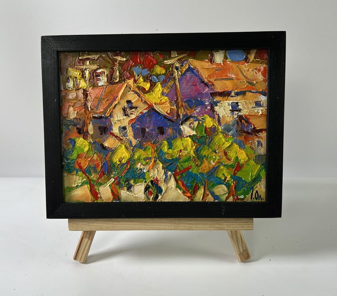 Oil painting Summer village heat Oleksiy Ivanyuk: NoAAA5937*** ABOUT THIS PAINTING **** TITLE: "Summer village heat"* ARTISTS: Oleksiy Ivanyuk* SIZE: 15x20 cm/5.90x7.87 inches'* MEDIUM: oil, canvas* HAND PAINTED: Original painting from our collection