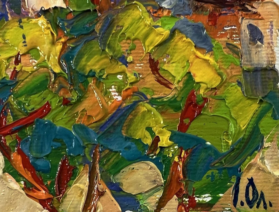 Oil painting Summer village heat Oleksiy Ivanyuk - 5