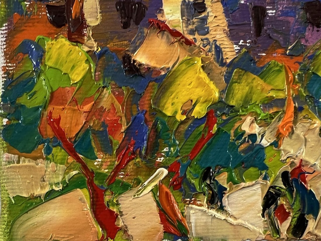 Oil painting Summer village heat Oleksiy Ivanyuk - 6