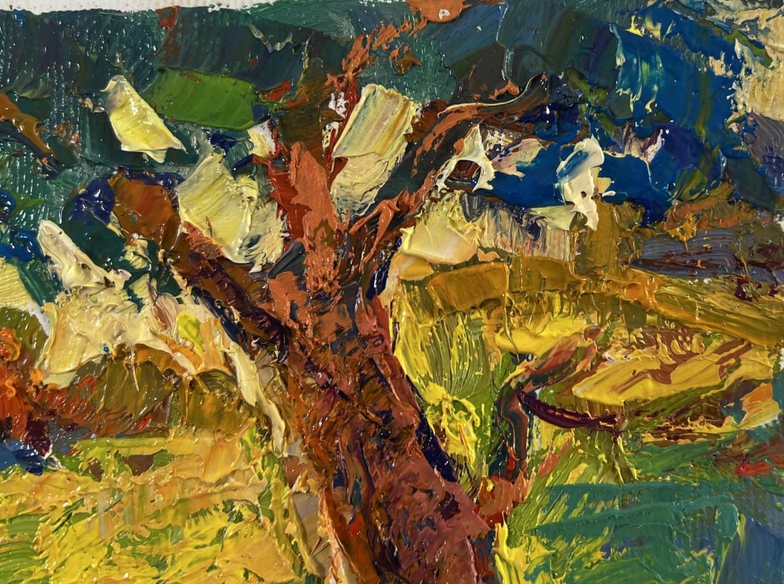 Oil painting In the shade of the trees Oksana Ivanyuk - 4