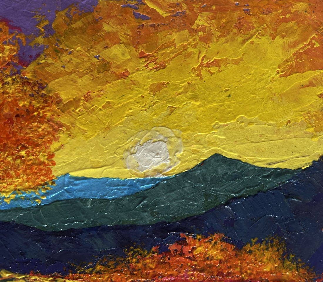 Oil painting Romantic memories of the evening V. Zadorozhnya - 4