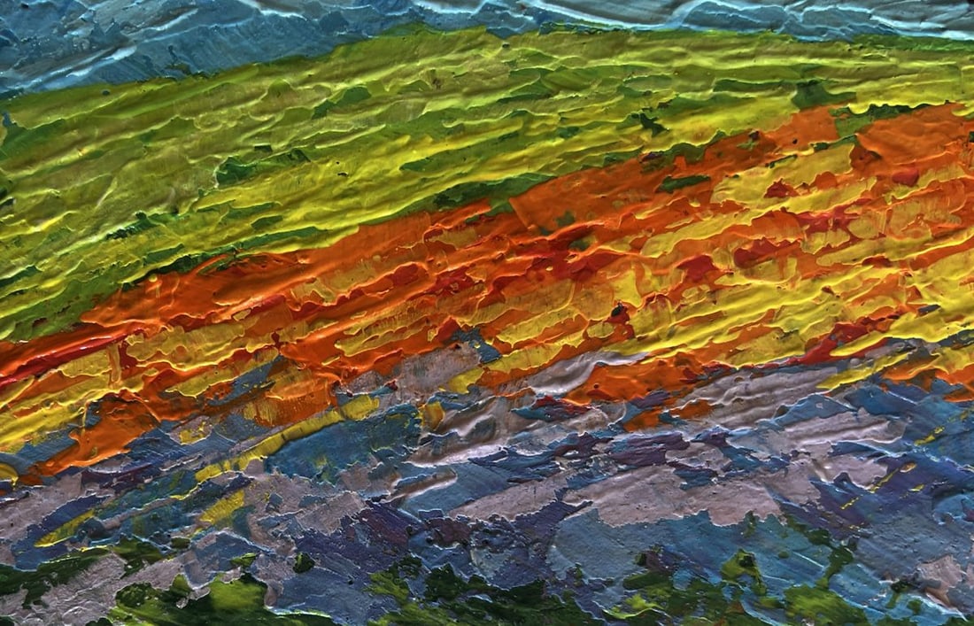 Oil painting Sunset tranquility of nature V. Zadorozhnya - 6