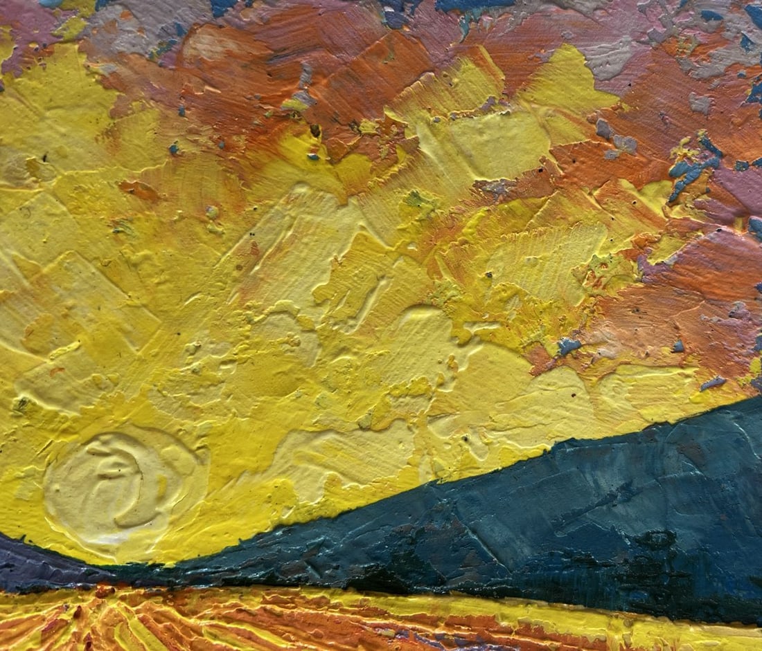 Oil painting Warm light of the fading day V. Zadorozhnya - 4