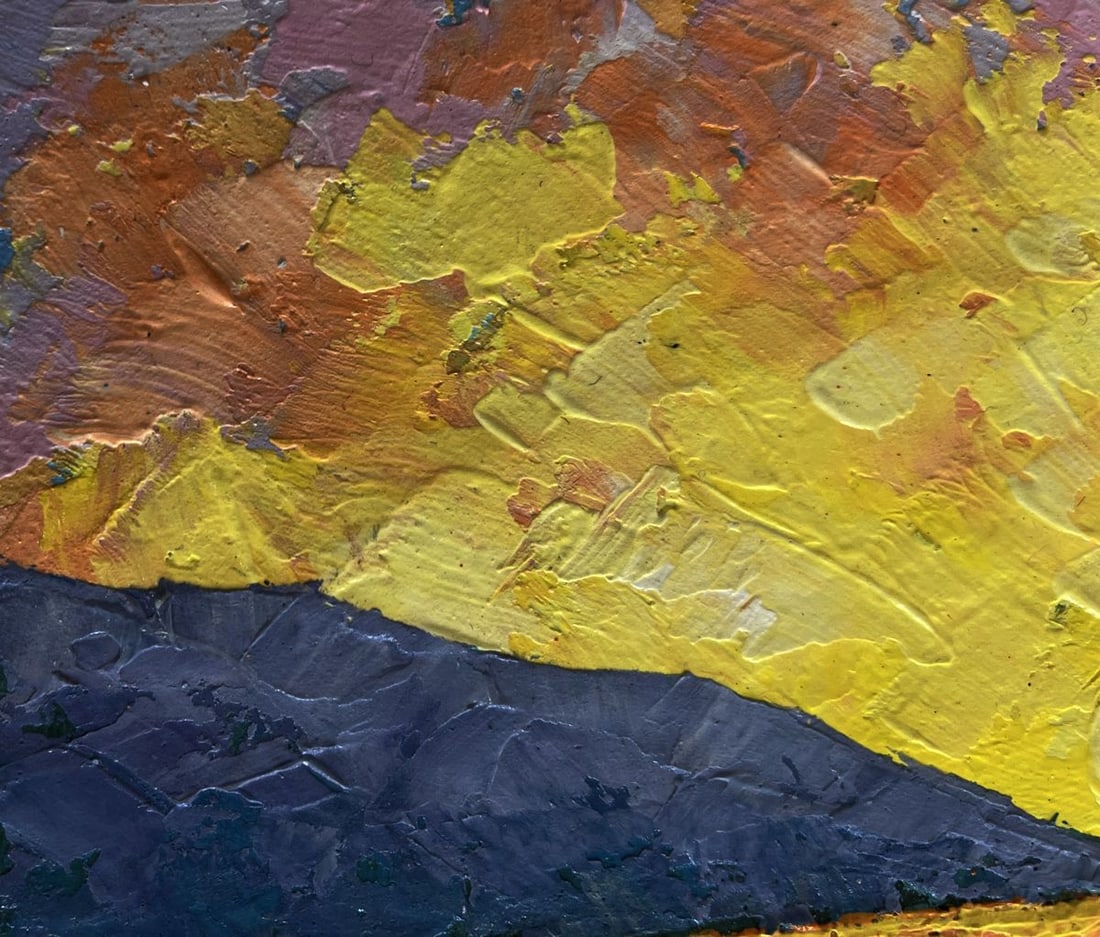 Oil painting Warm light of the fading day V. Zadorozhnya - 5