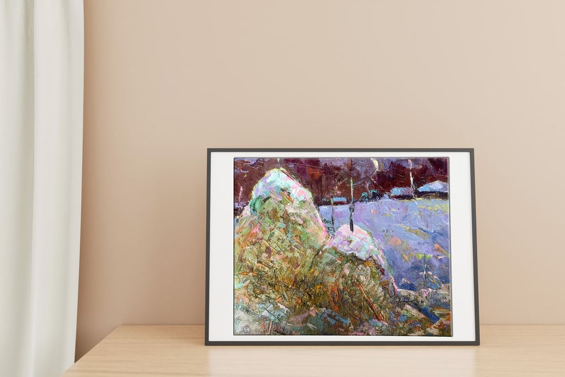 Oil painting Moonlit night Oksana Kalenyuk - 2