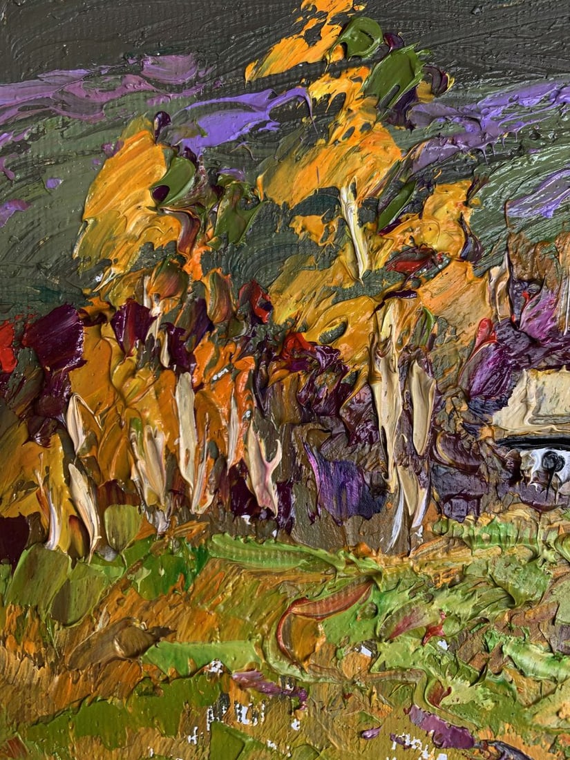 Oil painting It was raining Oksana Kalenyuk - 4