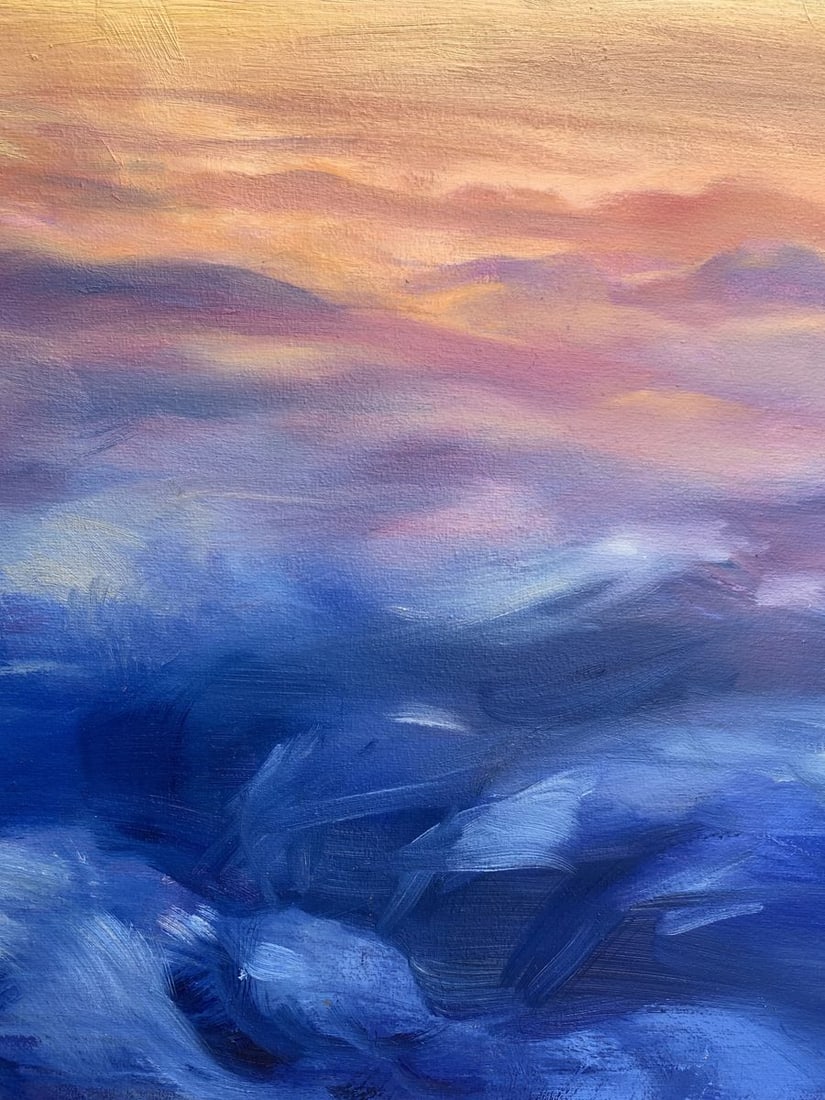 Oil painting Soaring in the clouds Tatyana Derdey - 11