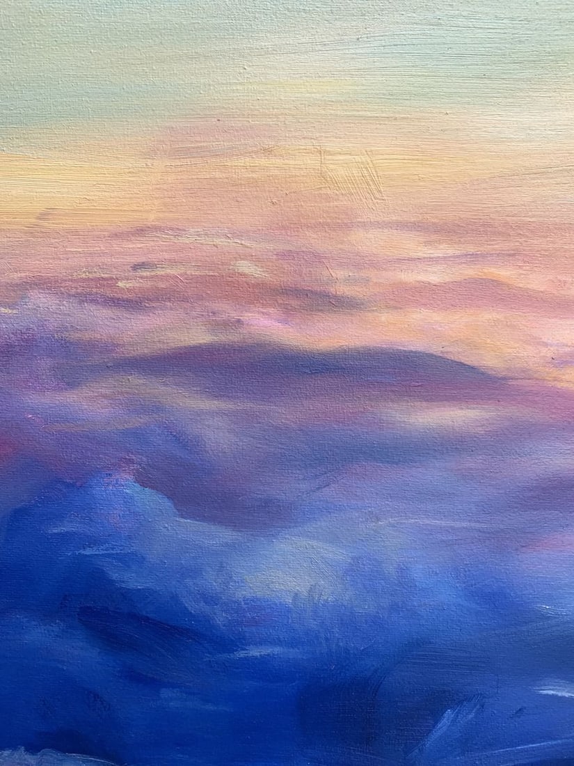 Oil painting Soaring in the clouds Tatyana Derdey - 4