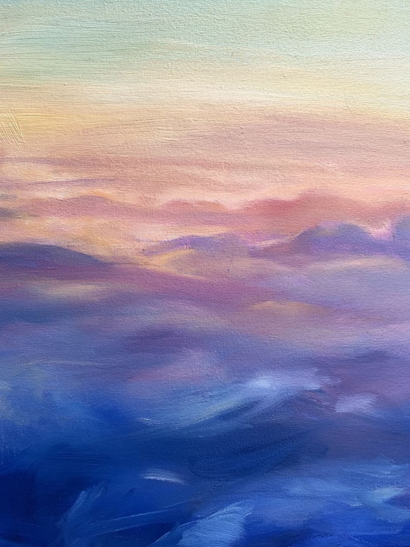 Oil painting Soaring in the clouds Tatyana Derdey - 5