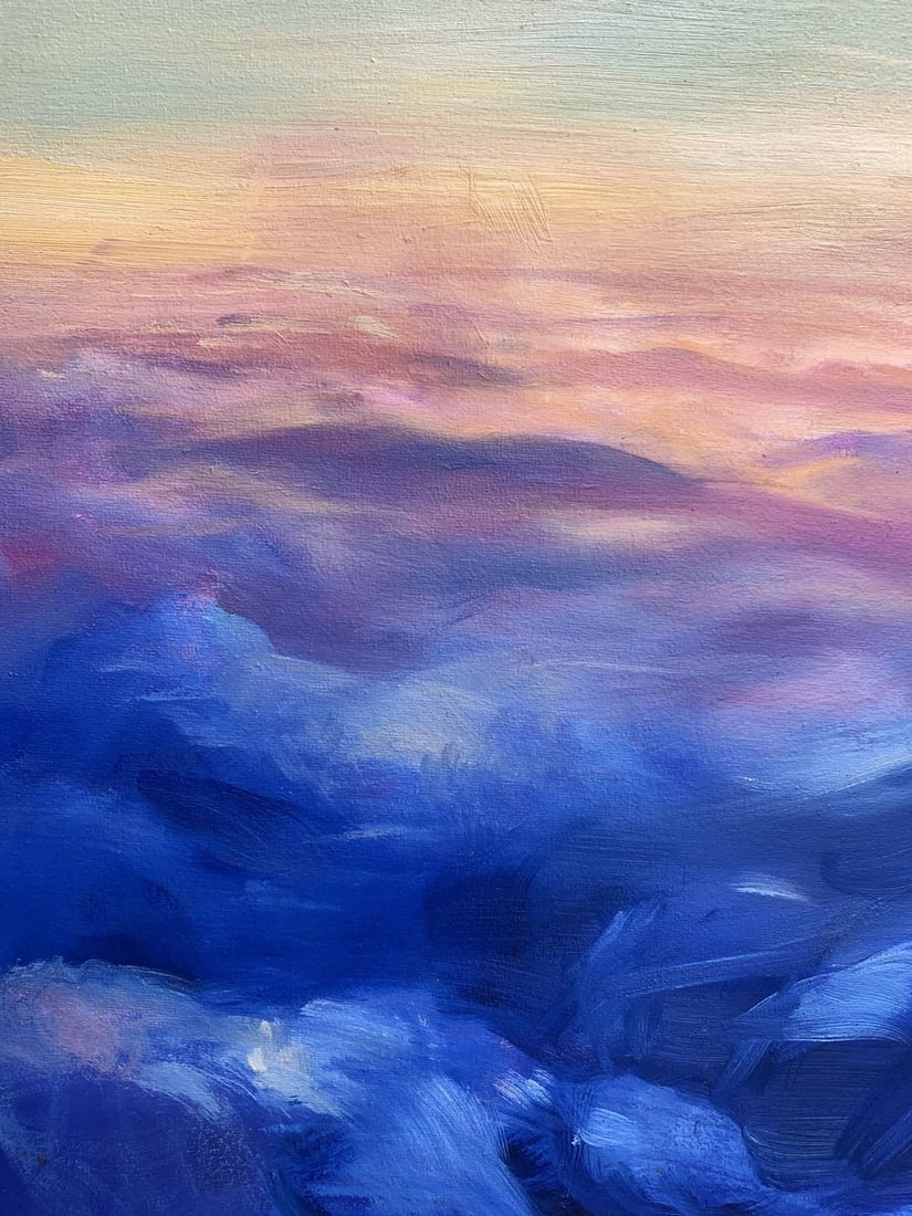 Oil painting Soaring in the clouds Tatyana Derdey - 6