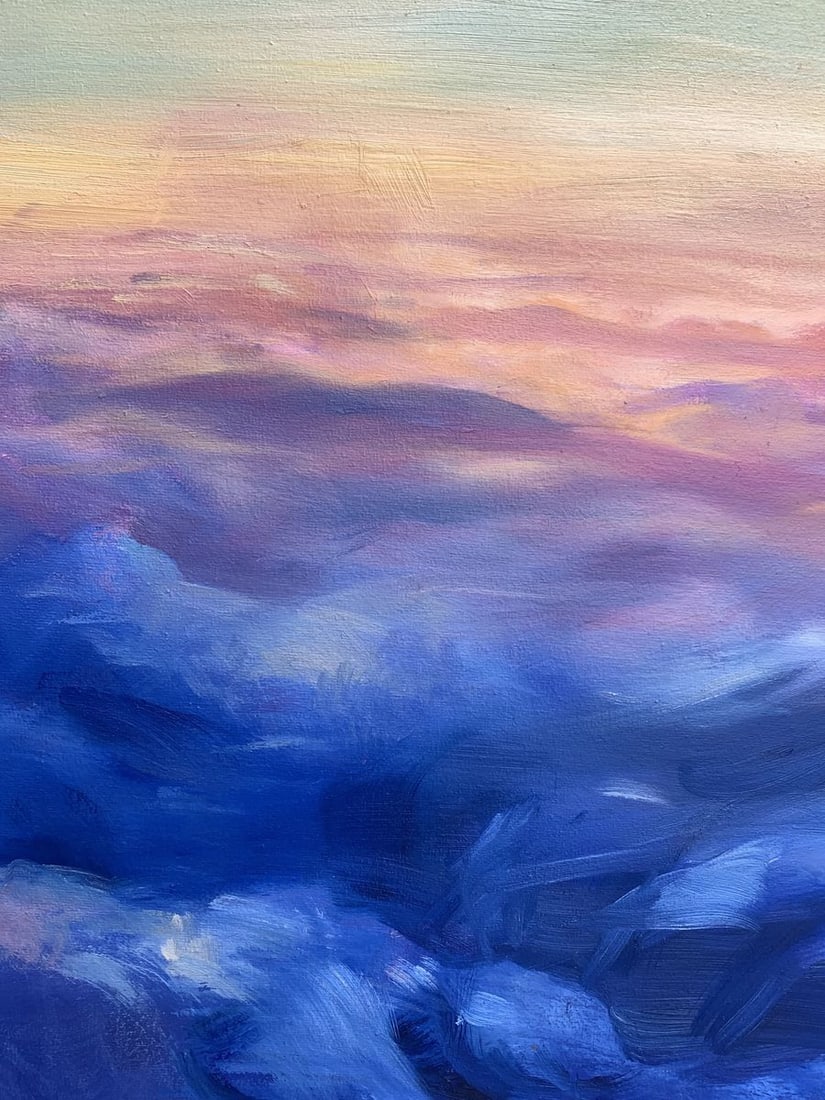Oil painting Soaring in the clouds Tatyana Derdey - 7
