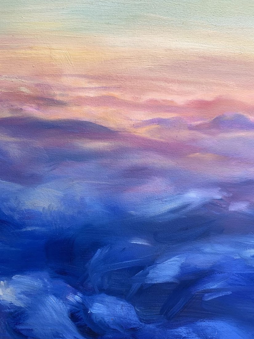 Oil painting Soaring in the clouds Tatyana Derdey - 8