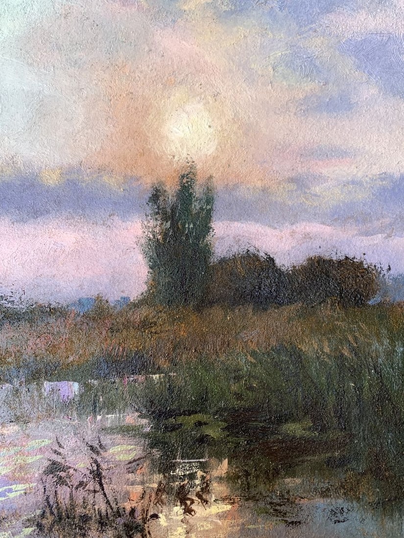 Oil painting Sun in the field Unknown artist - 10