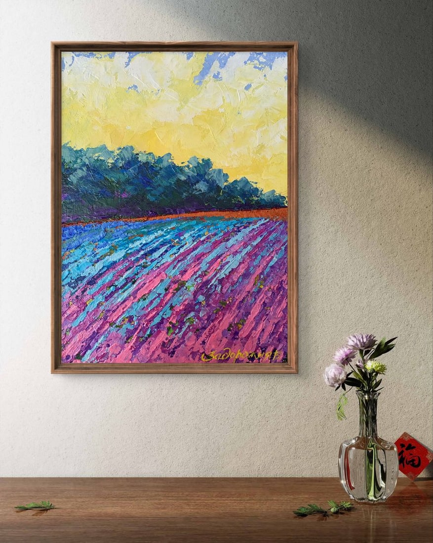 Oil painting Warm days in the fields V. Zadorozhnya - 3