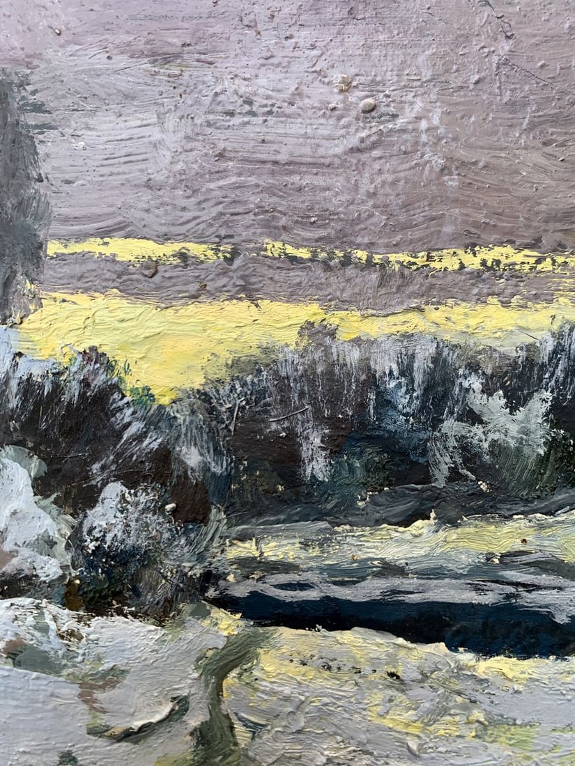 Oil painting The long awaited winter evening Leonid Maistrenko - 11