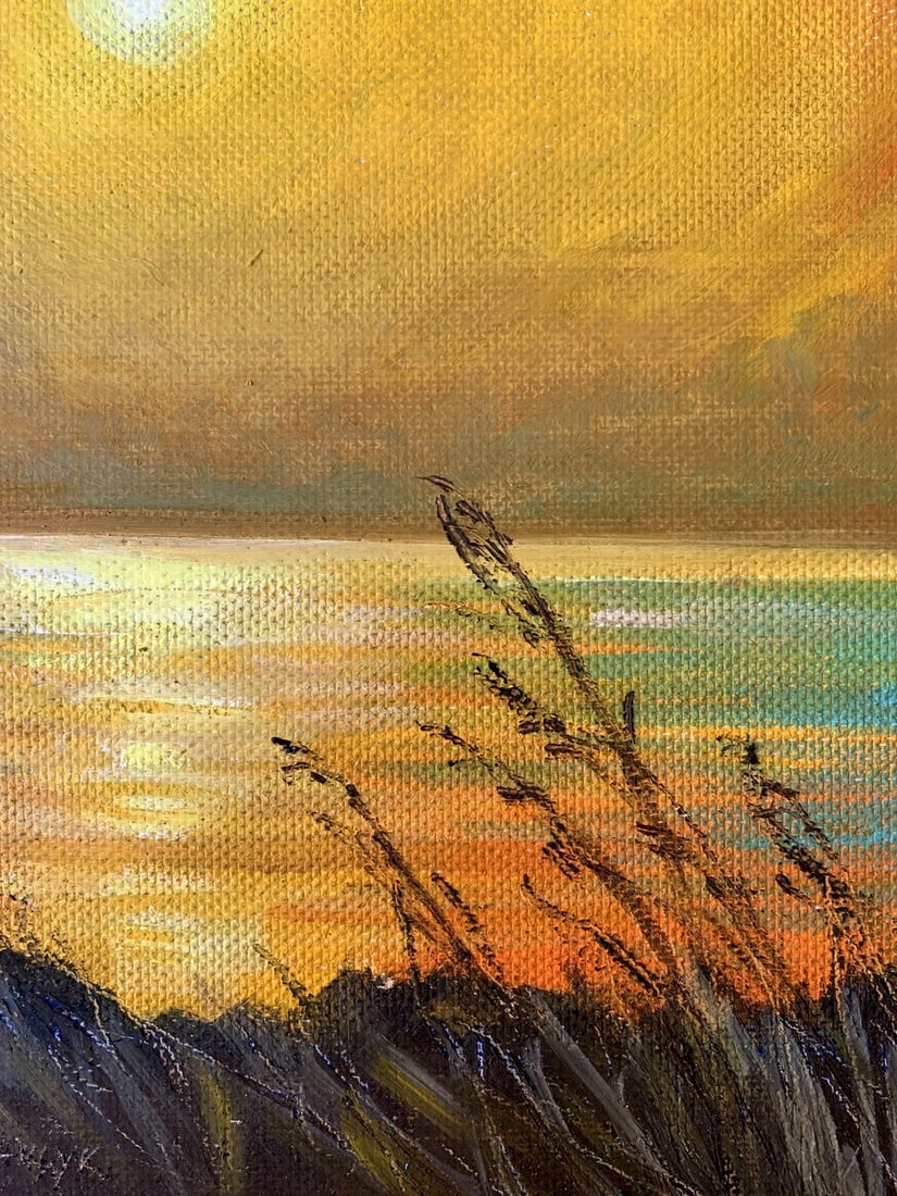 Oil painting Yellow sunset Valentina Simashchuk - 10