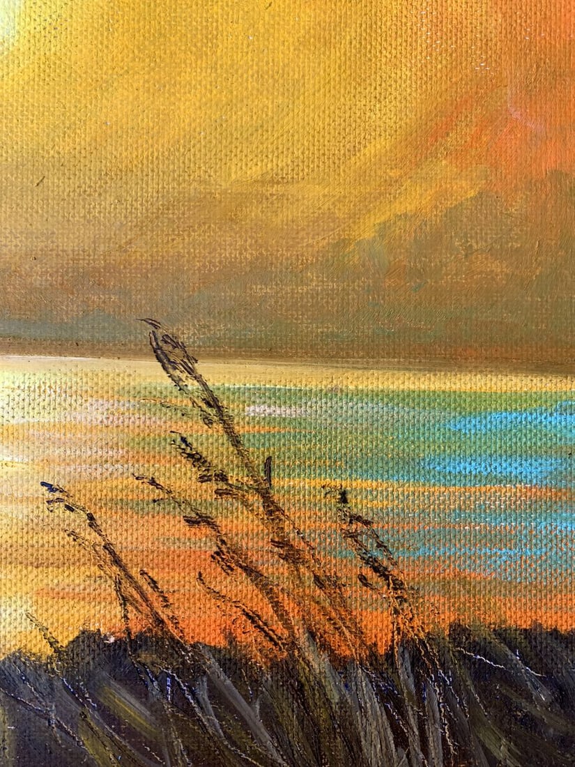 Oil painting Yellow sunset Valentina Simashchuk - 11