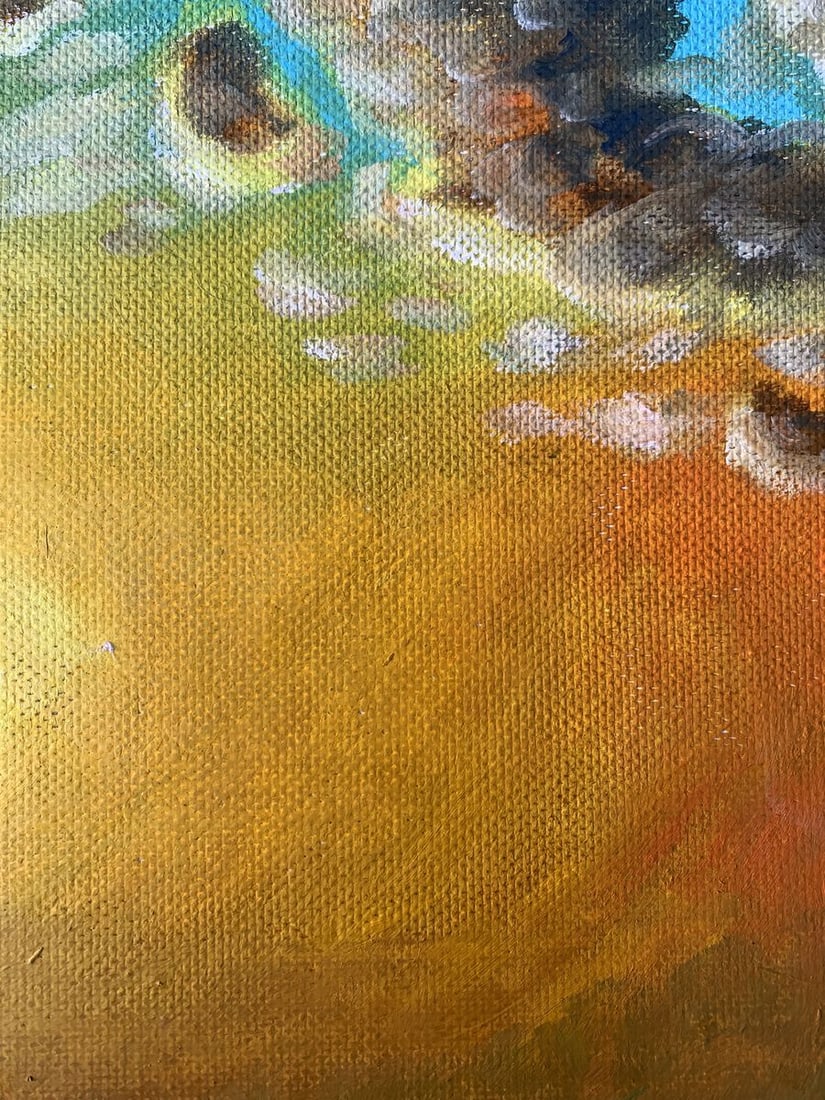 Oil painting Yellow sunset Valentina Simashchuk - 5