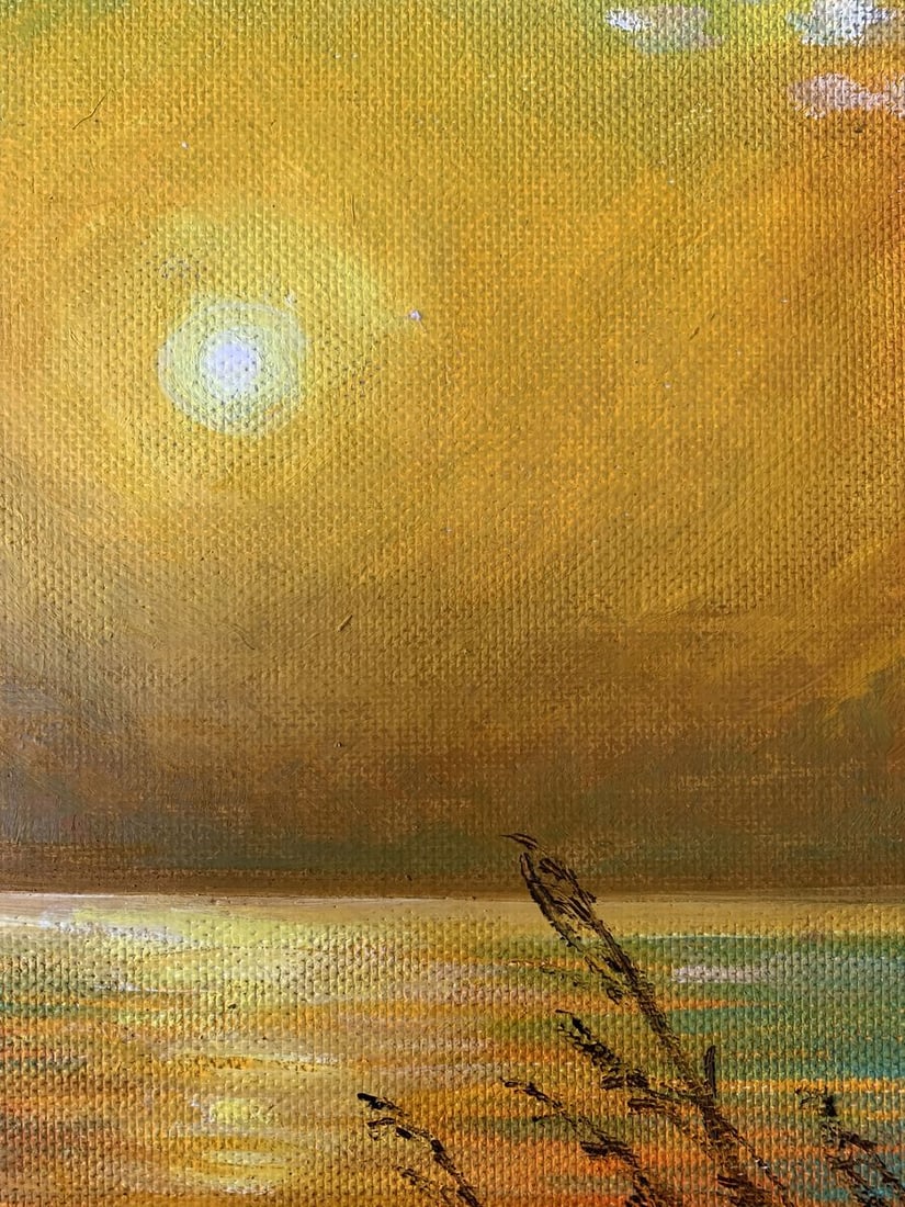 Oil painting Yellow sunset Valentina Simashchuk - 6