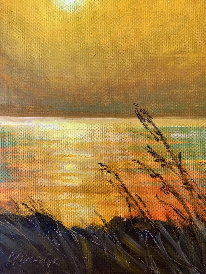 Oil painting Yellow sunset Valentina Simashchuk - 8