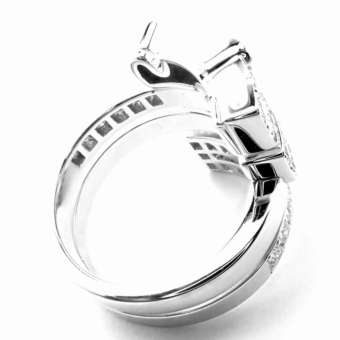 Authentic! Cartier Le Baiser Du Dragon 18k White Gold Diamond Ruby Ring Paper - 5