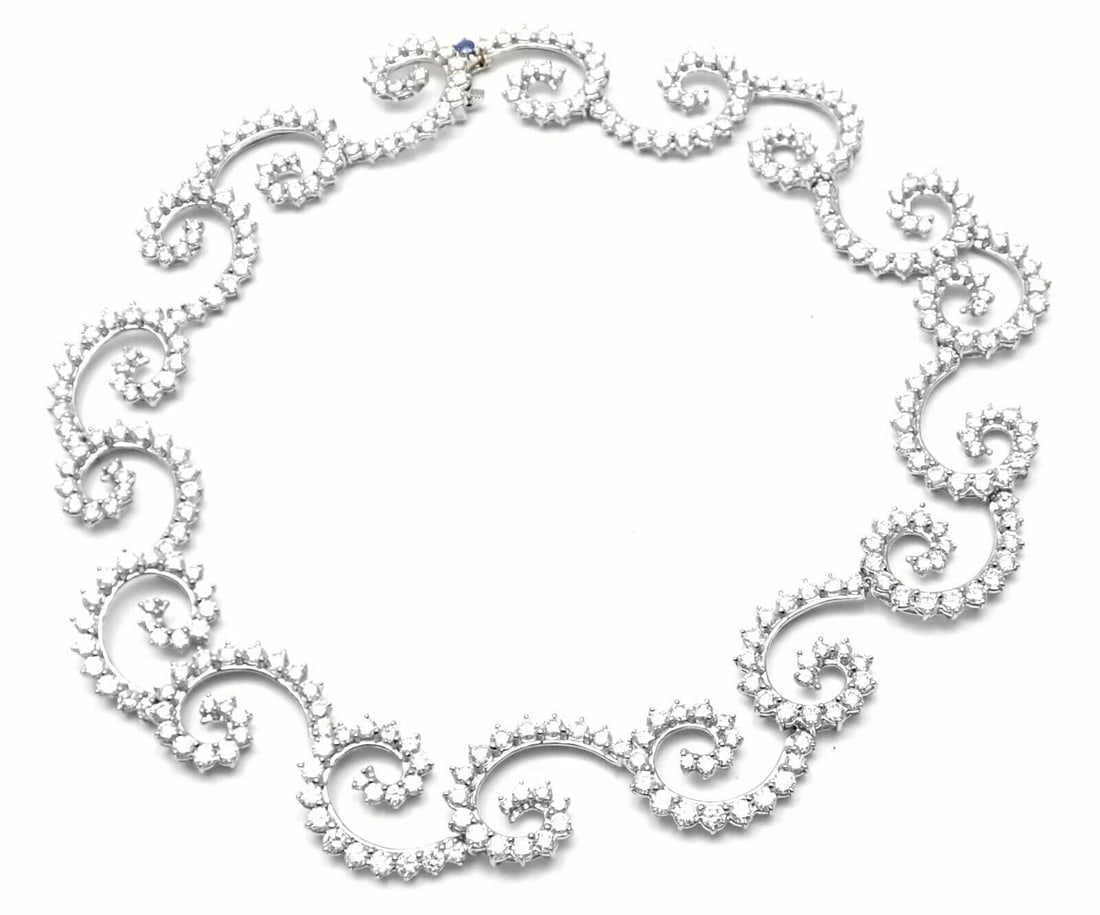 Rare! Authentic Angela Cummings Platinum 34ct Diamond Necklace 1995 (1 of 12)