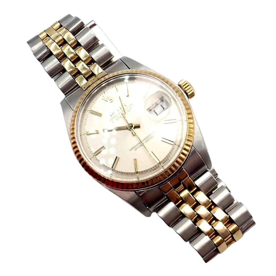 Rolex Oyster Perpetual Watch Datejust 36mm Stainless 18K Gold Jubilee Band Mens - 3