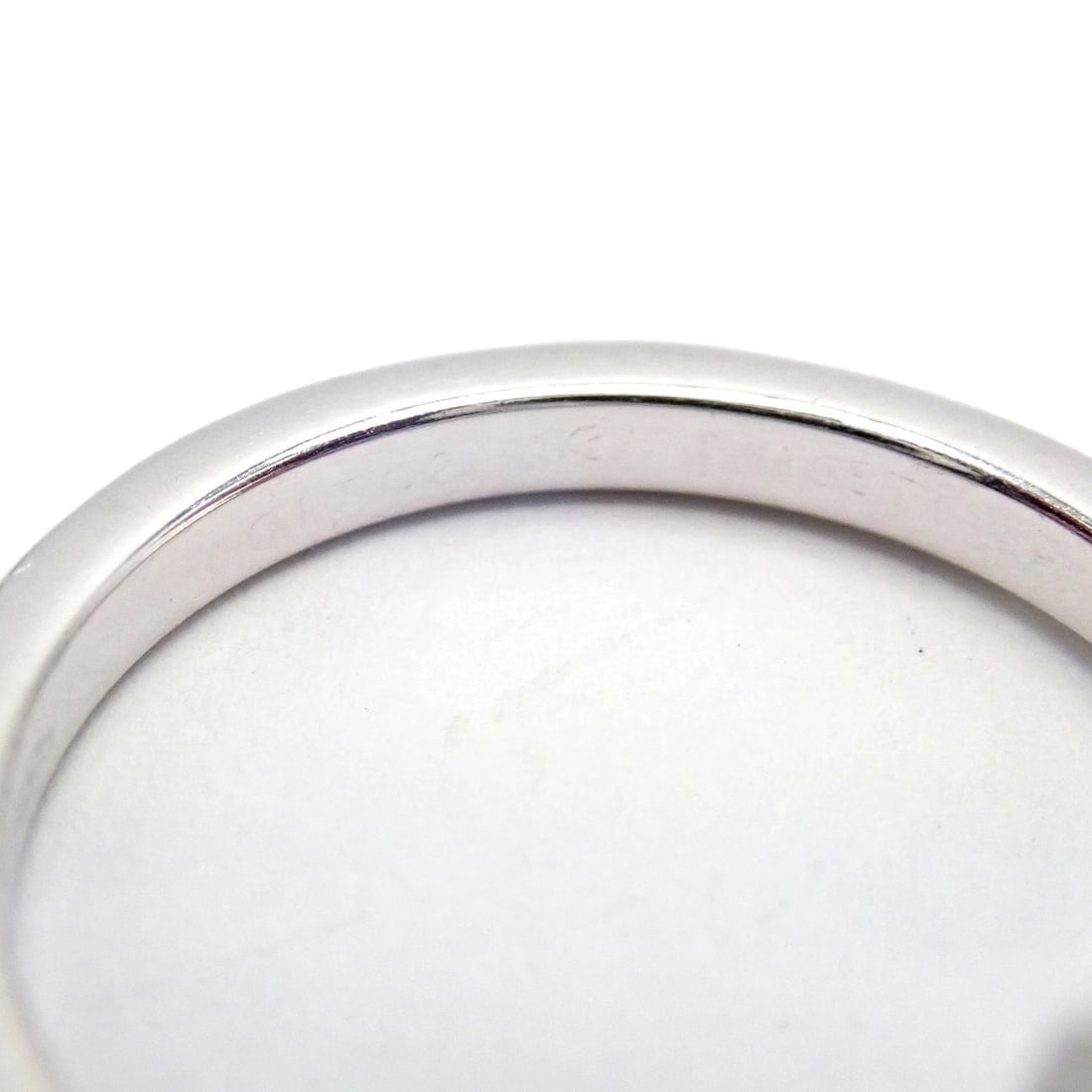 Authentic! Piaget 18k White Gold Diamond Double Band Flower Ring - 7