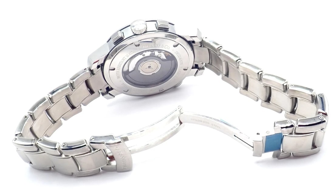 Authentic! Tiffany & Co Mark T-57 Stainless Steel Chronograph Automatic Watch - 7