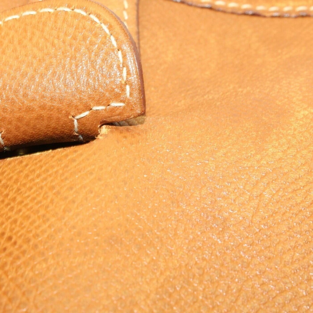 Authentic! Hermes Evelyne Brown Epsom Leather GM Handbag Purse - 4