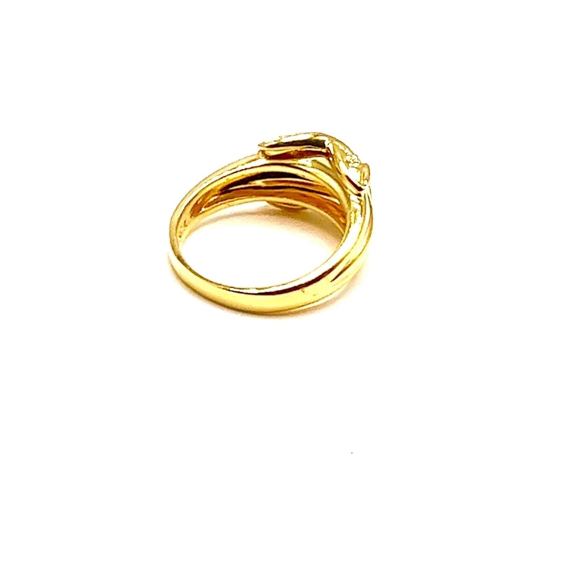 Authentic! Tiffany & Co 18k Yellow Gold Diamond Signature X Band Ring - 2