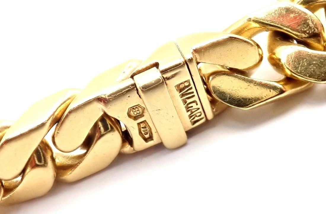 Rare! Bvlgari Bulgari 18k Yellow Gold Diamond Monete Antique Coin Link Necklace - 7