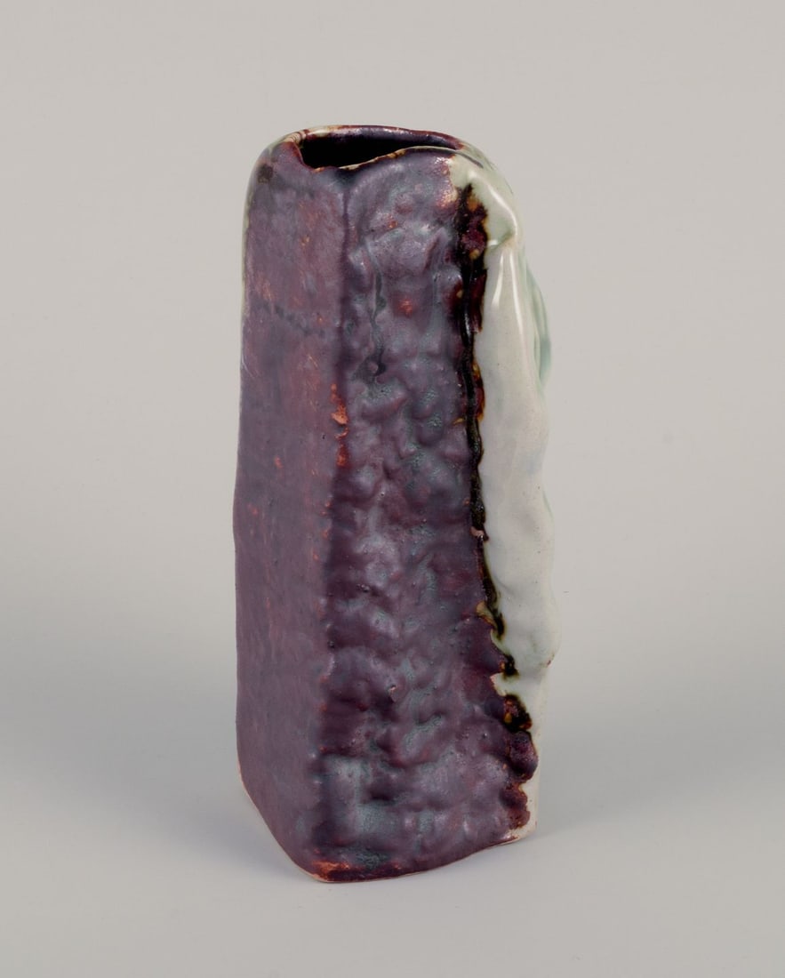 Carl Harry Stålhane for "Designhuset, Sweden. Ceramic vase with organic form. Ca. 1970. - 5