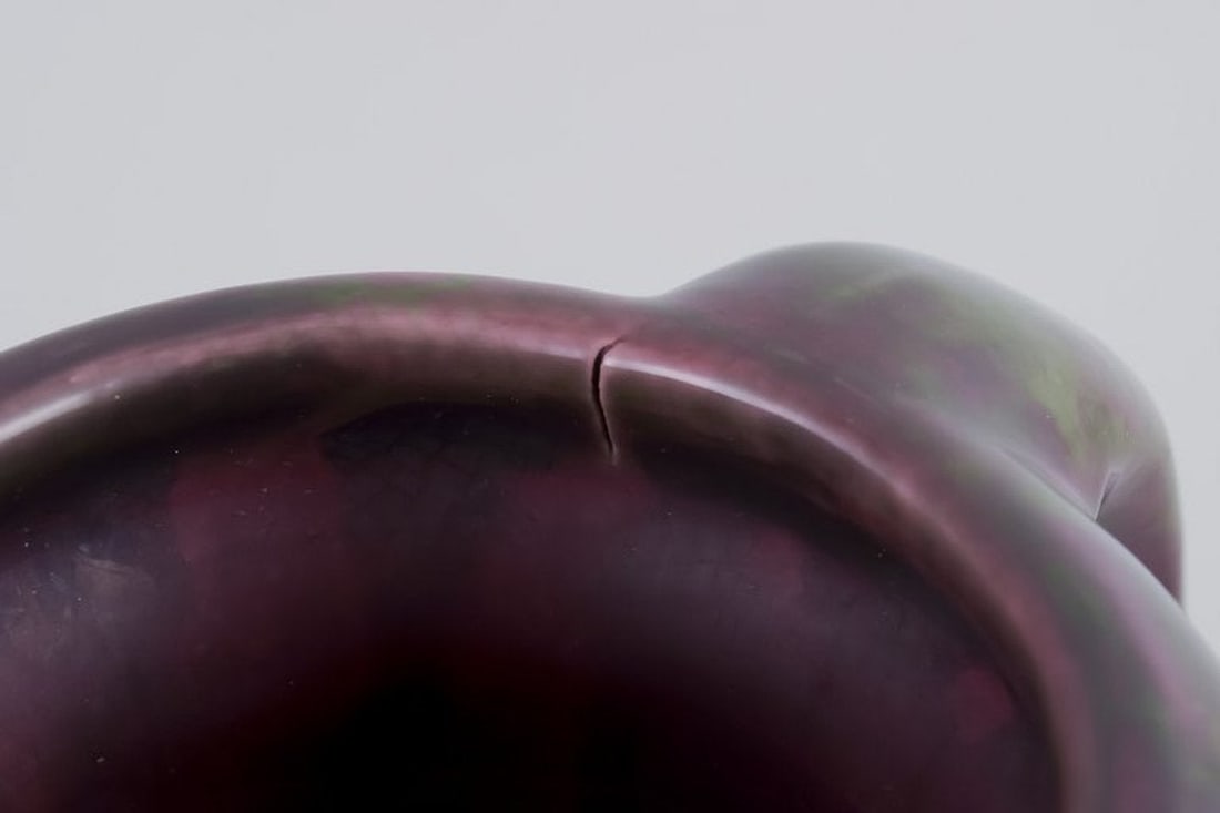 Karl Svensson for Höganäs, Sweden. Large ceramic vase. Classic amphora shape. - 6