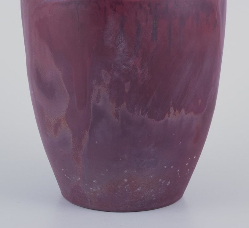 Karl Svensson for Höganäs, Sweden. Large ceramic vase. Classic amphora shape. - 7