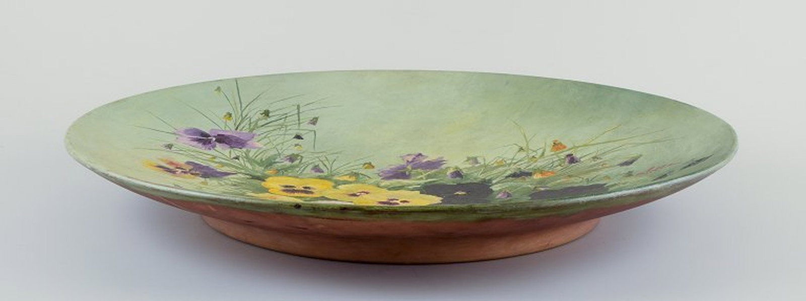 Eva Jancke-Björk for Rörstrand, Sweden. Colossal wall plaque made of chamotte clay. Circa - 2