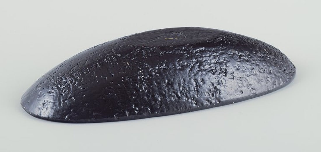 Ingrid Atterberg for Upsala Ekeby, Sweden. Oblong stoneware bowl. Circa 1960. - 8