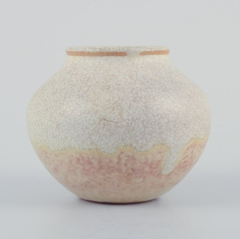 Nils Thorsson for Royal Copenhagen. Unique miniature vase in stoneware. 1924. - 3