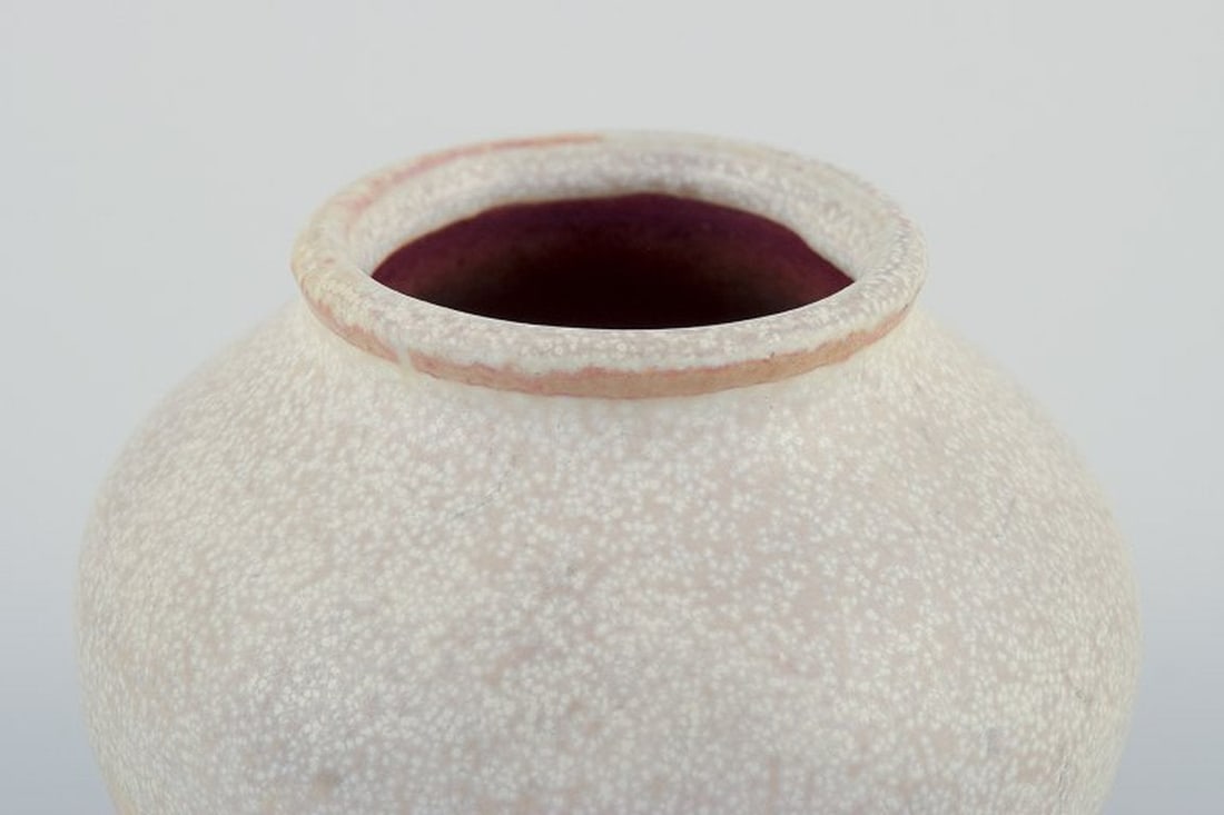 Nils Thorsson for Royal Copenhagen. Unique miniature vase in stoneware. 1924. - 5