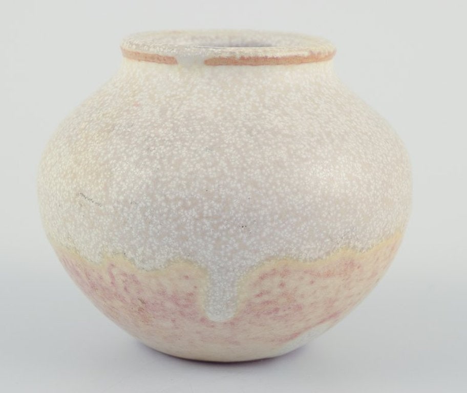 Nils Thorsson for Royal Copenhagen. Unique miniature vase in stoneware. 1924. - 6